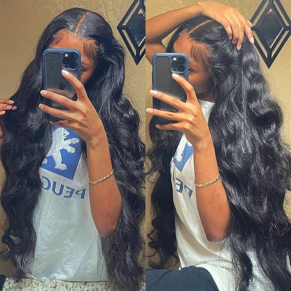 Body Wave Lace Front Wig Full Lace Human Hair Wigs For Black Women 34 Inch 13x4 13x6 Hd Lace Frontal Wig  ̺  